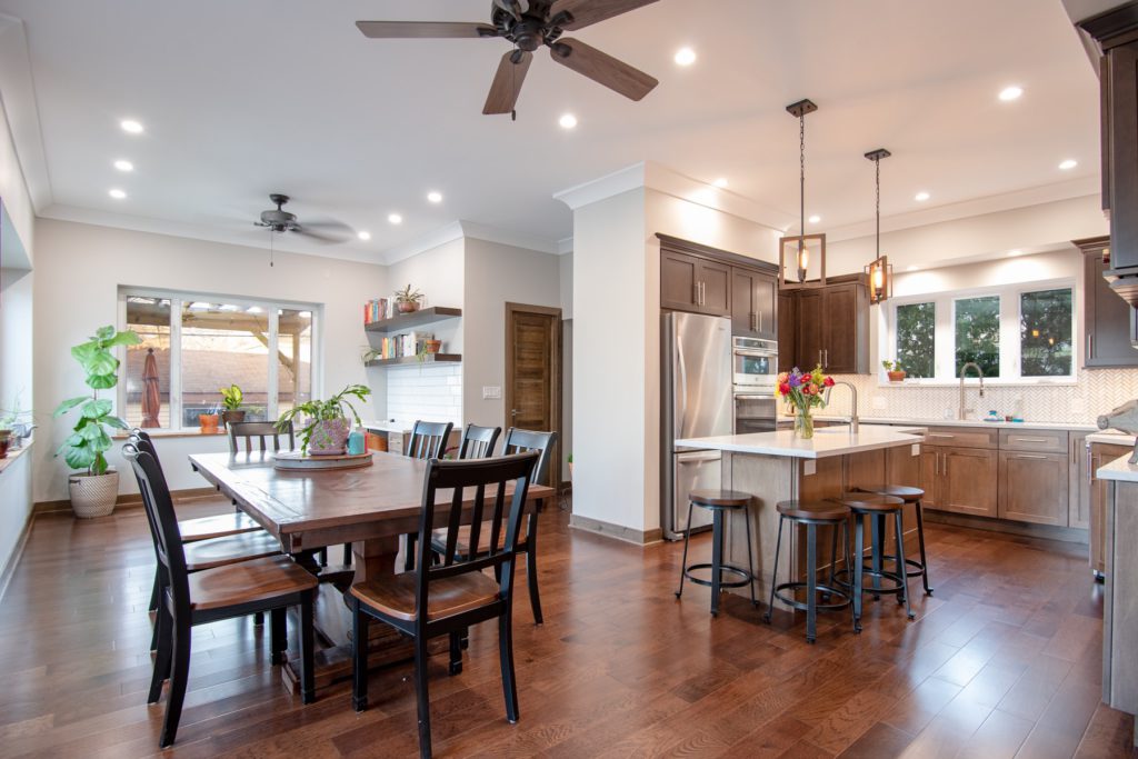 Photo of a kitchen remodeling project