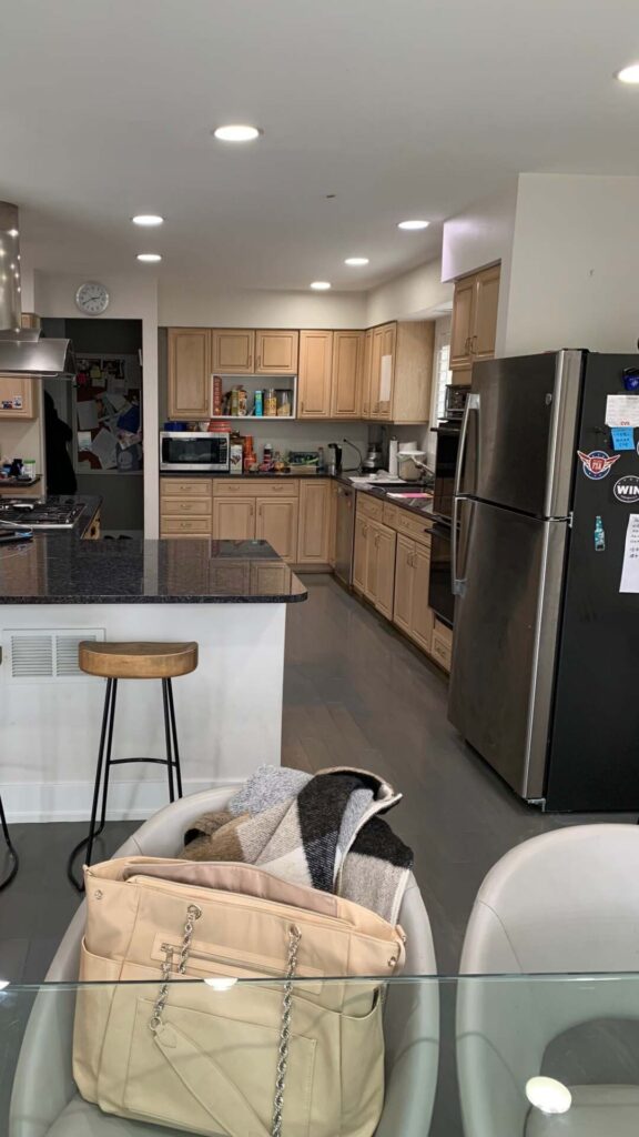 Deerfield Cohesive Contemporary Kitchen Remodel Before 4. Photo of right side of the kitchen.