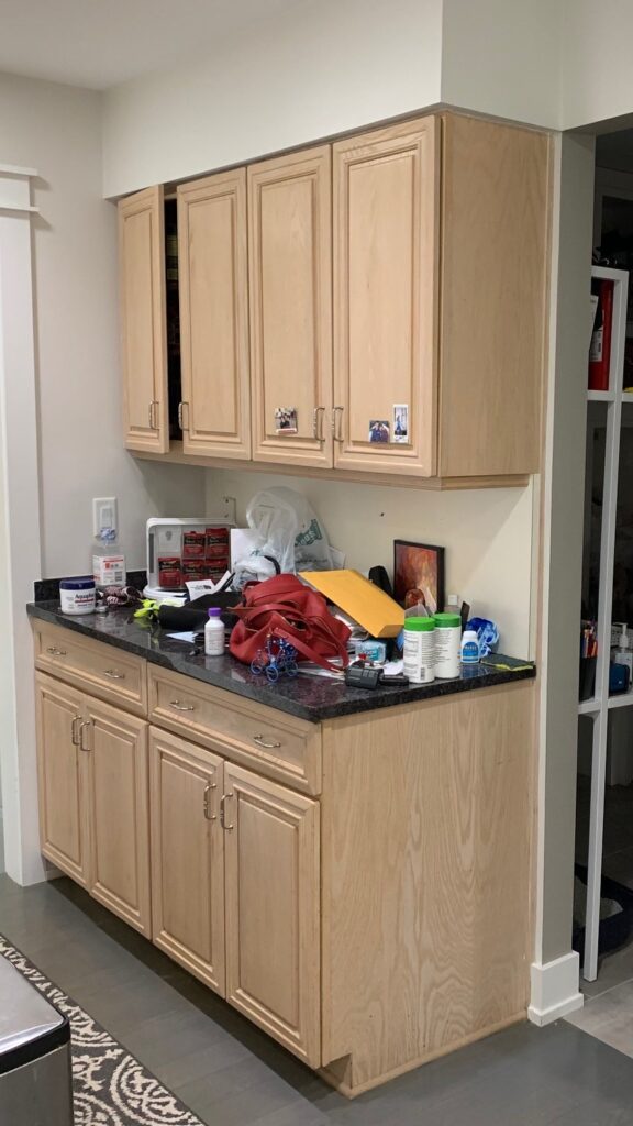 Deerfield Cohesive Contemporary Kitchen Remodel Before 7. Photo of cabinetry.